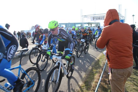 Sven was goed weg na het startschot.