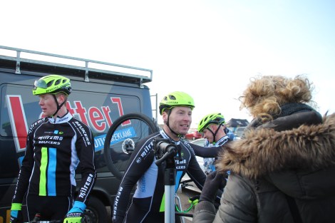 Tevreden mannen na de finish...